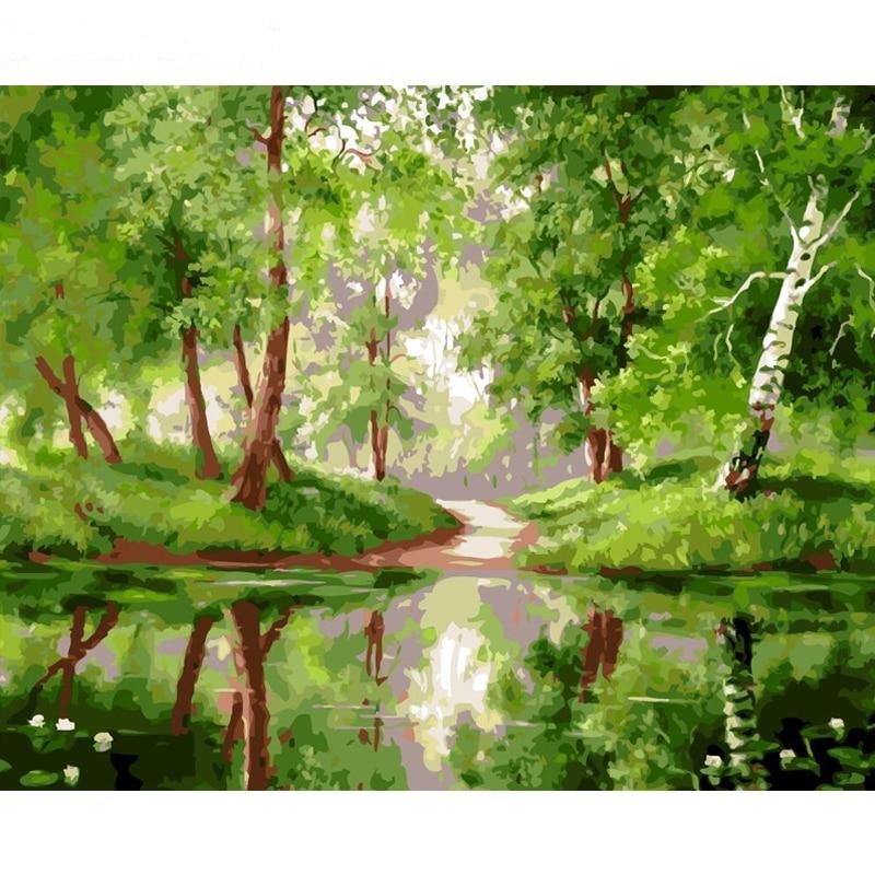 
                  
                    Green Forrest - Paint By Number Kit
                  
                