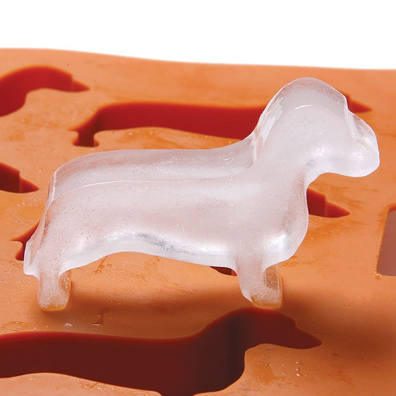 2-In-1 Dog Shaped Ice Cube Tray + Cookie Mold