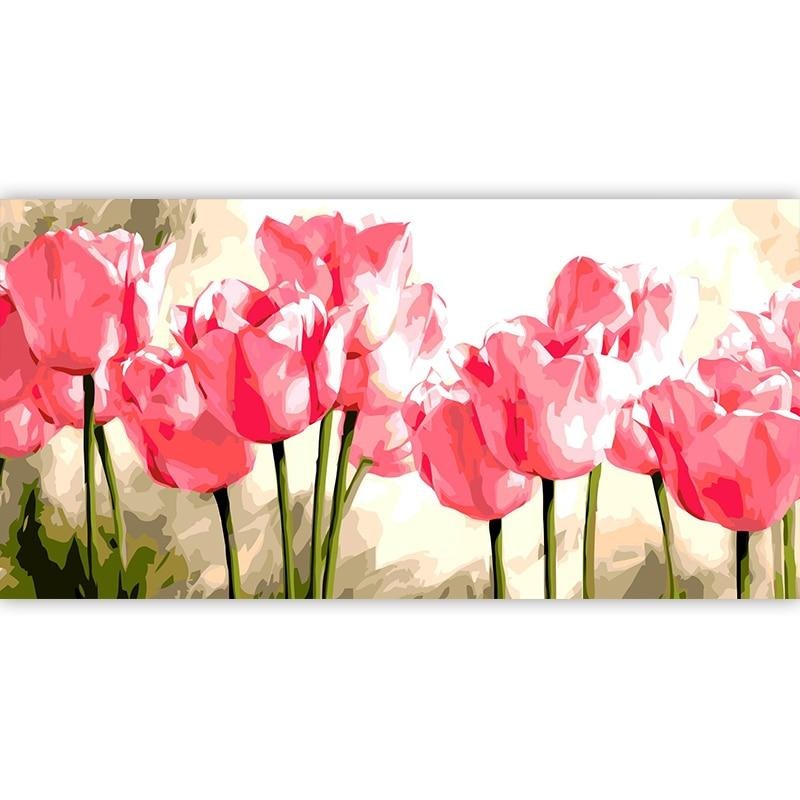 Pink Tulips - Paint By Number Kit