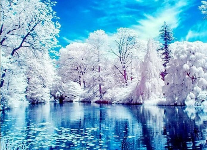 Winter Scenic diamond painting kit