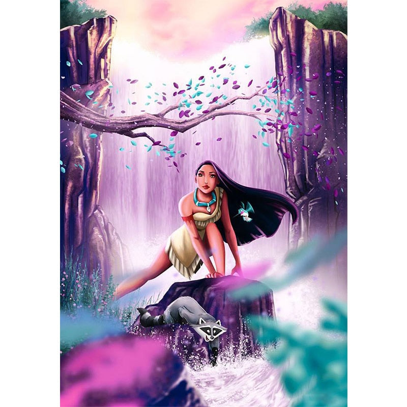 Princess Waterfall - Diamond Painting Kit