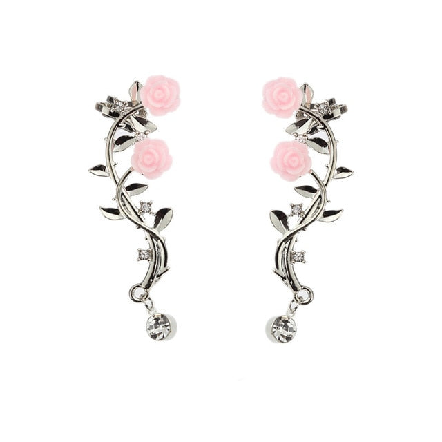 Ivy -  Creeping Flower Earrings