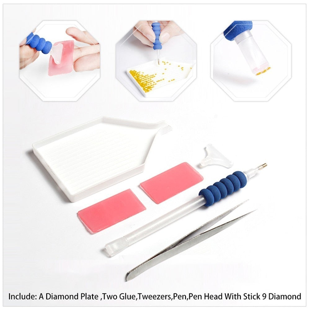 Handpainted Poppy - Diamond Painting Kit