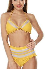 Mesh Hollow Out Bikini Two Piece Swimsuit