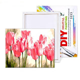 Pink Tulips - Paint By Number Kit
