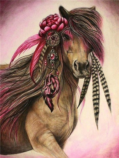 Fantasy Colorful Horse - Diamond Painting Art