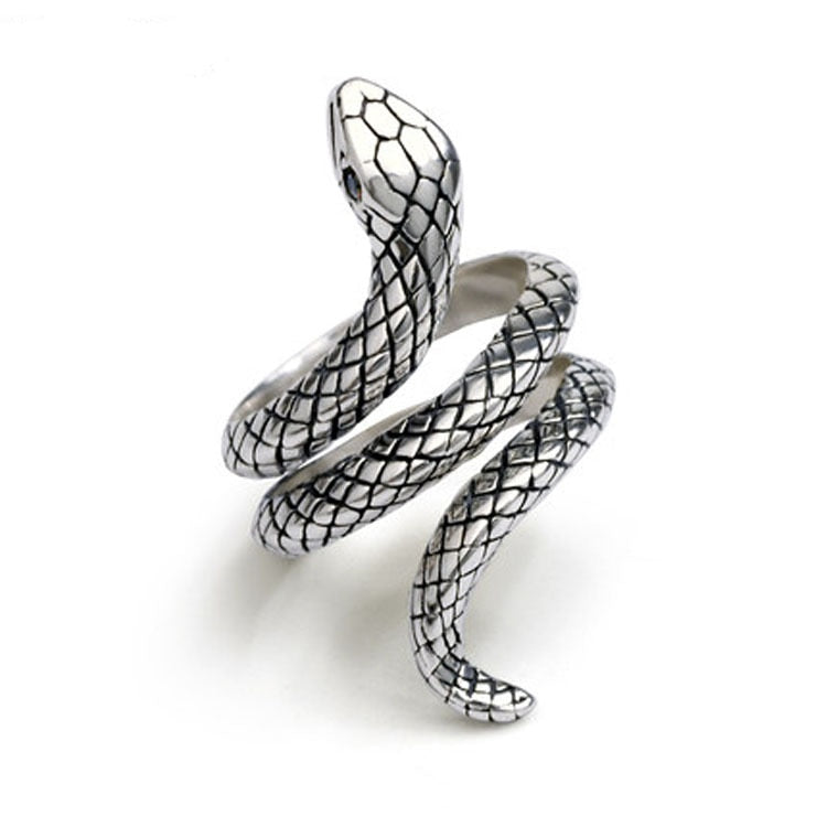 Maleka - Cobra Snake Sterling Silver Ring