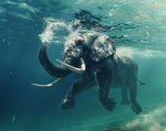 Undersea Swimming Elephant - Paint By Number Kit