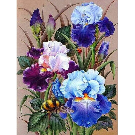 Purple Aster Diamond Painting Kit