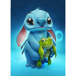 Stitch With Frog - Diamond Painting Kit